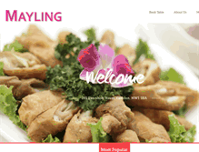 Tablet Screenshot of maylingchinese.com